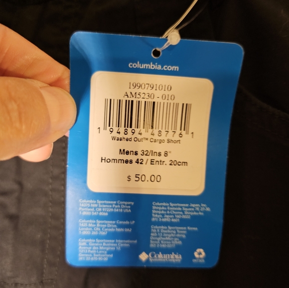 2/$20 Nwt Columbia 32W X 8" Cargo Shorts - Picture 5 of 7
